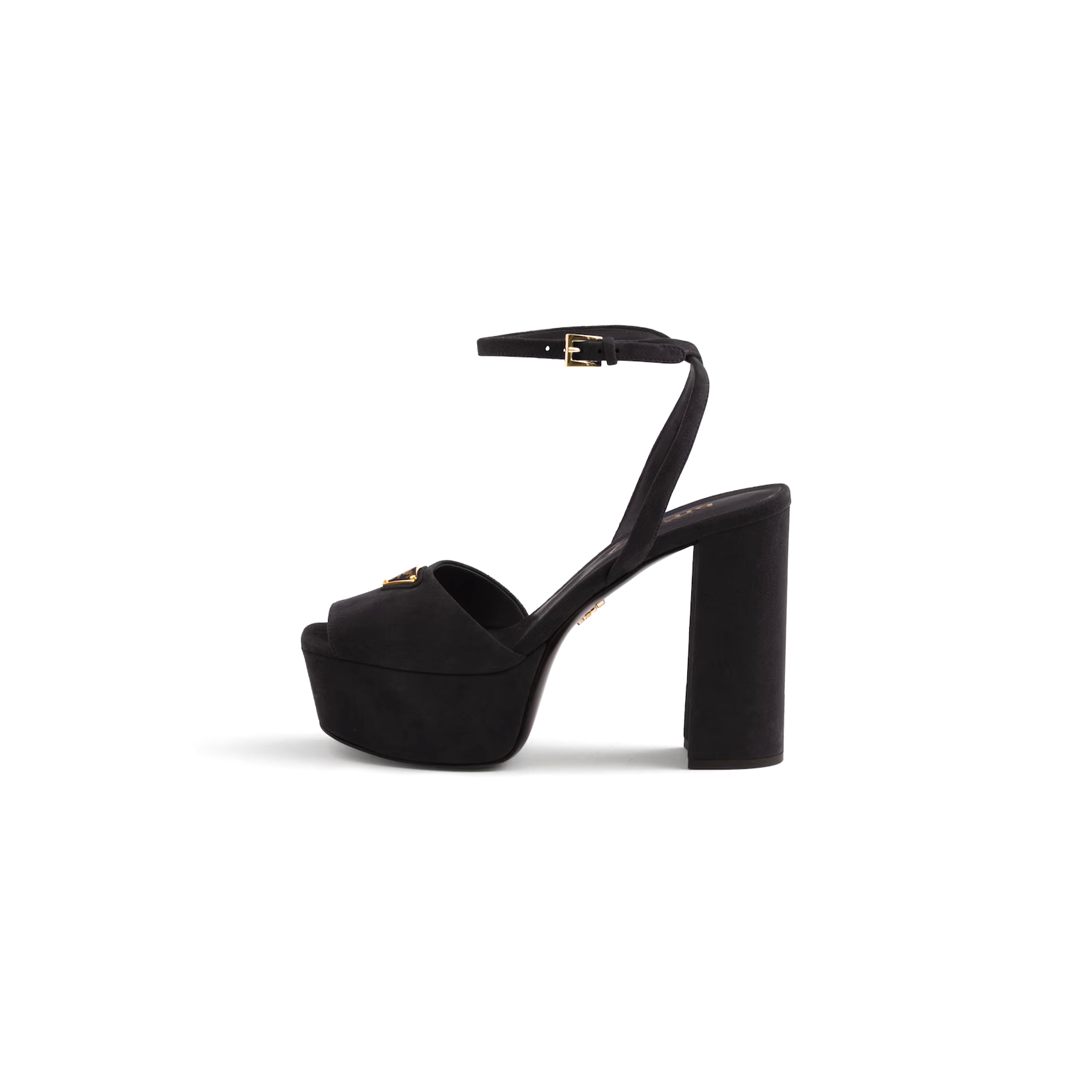 PRADA SUEDE PLATFORM SANDALS 1XP48B